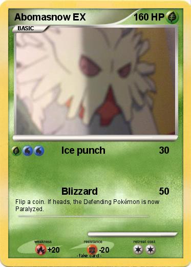 Pokemon Abomasnow EX