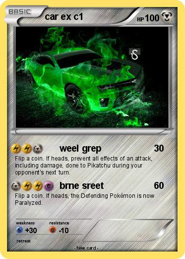 Pokemon car ex c1