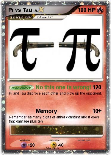 Pokemon Pi vs Tau