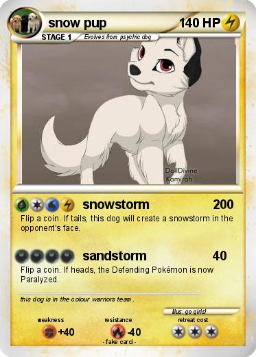 Pokemon snow pup