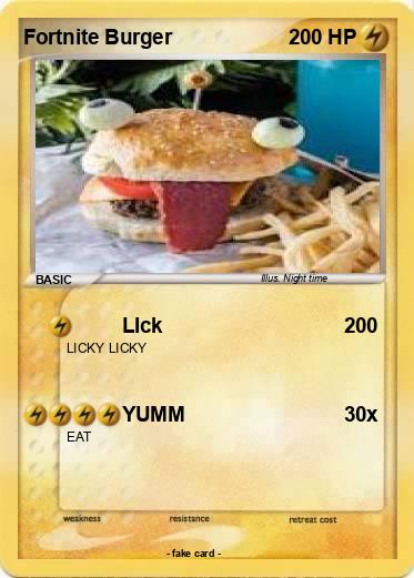 Pokemon Fortnite Burger