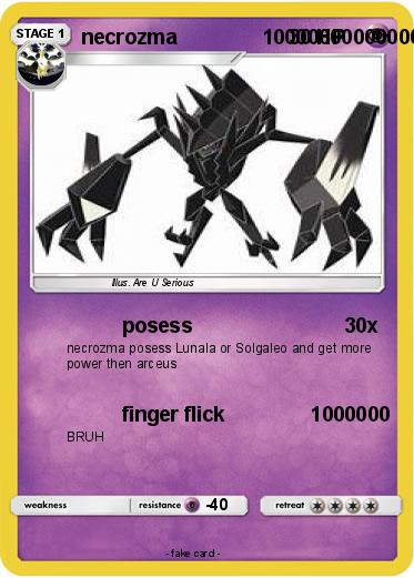 Pokemon necrozma               100000000000000000000000