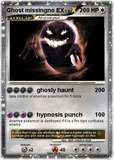 Pokemon Ghost missingno EX