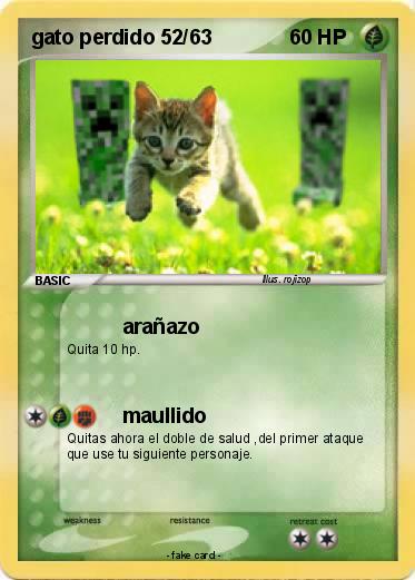 Pokemon gato perdido 52/63