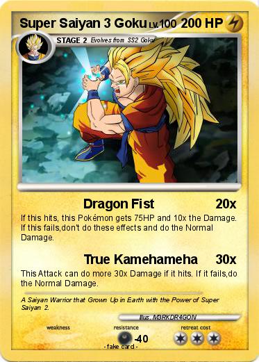 Pokemon Super Saiyan 3 Goku