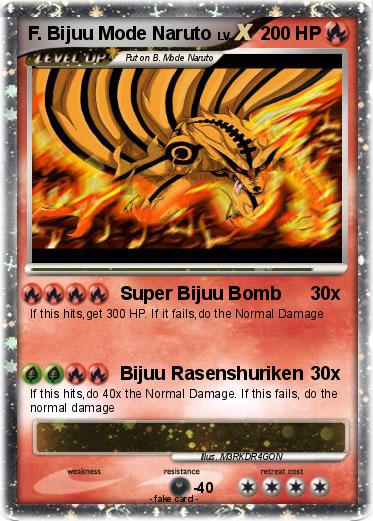 Pokemon F. Bijuu Mode Naruto