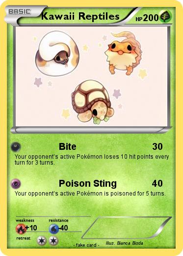 Pokemon Kawaii Reptiles