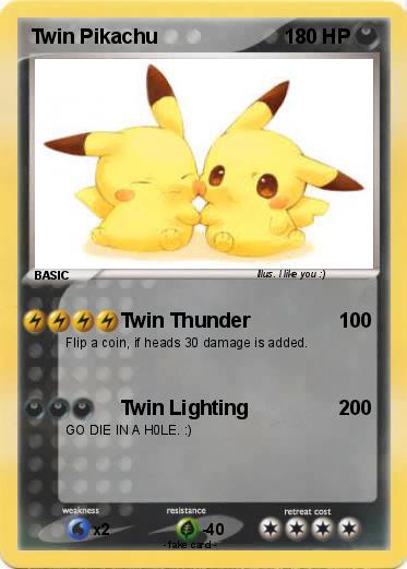 Pokemon Twin Pikachu