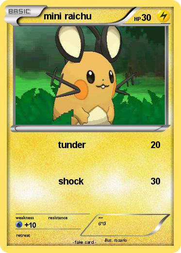 Pokemon mini raichu