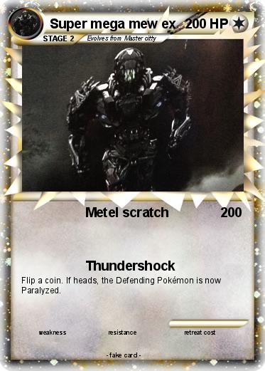 Pokemon Super mega mew ex
