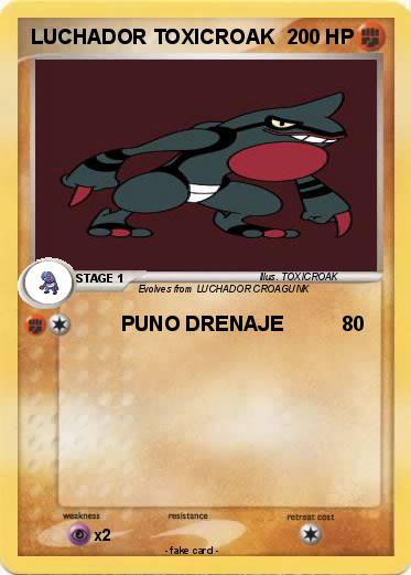 Pokemon LUCHADOR TOXICROAK