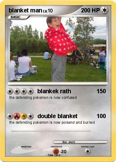 Pokemon blanket man
