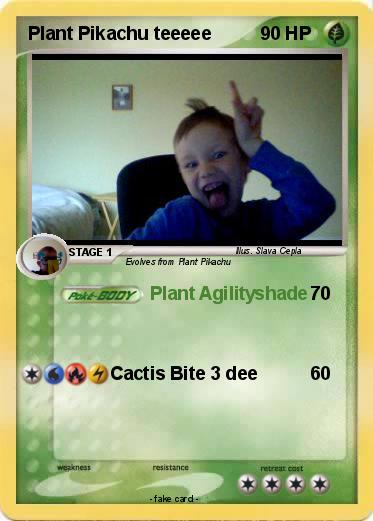 Pokemon Plant Pikachu teeeee