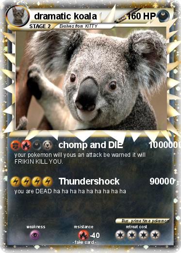 Pokemon dramatic koala