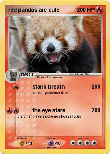 Pokemon red pandas are cute