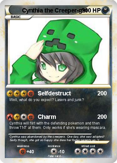 Pokemon Cynthia the Creeper-girl