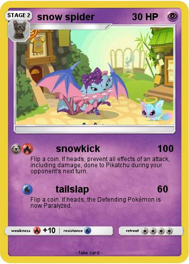 Pokemon snow spider