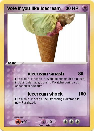 Pokemon Vote if you like icecream