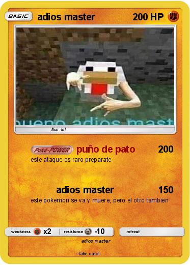 Pokemon adios master