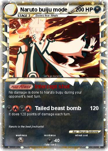 Pokemon Naruto buiju mode