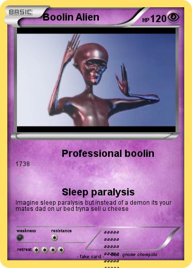 Pokemon Boolin Alien
