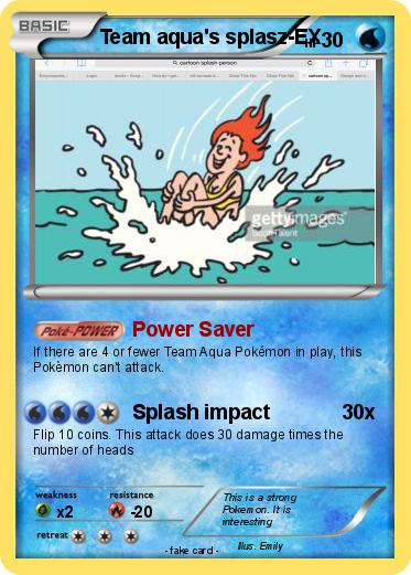 Pokemon Team aqua's splasz-EX