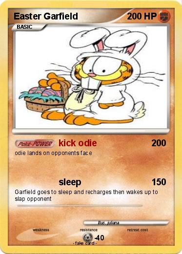 Pokemon Easter Garfield