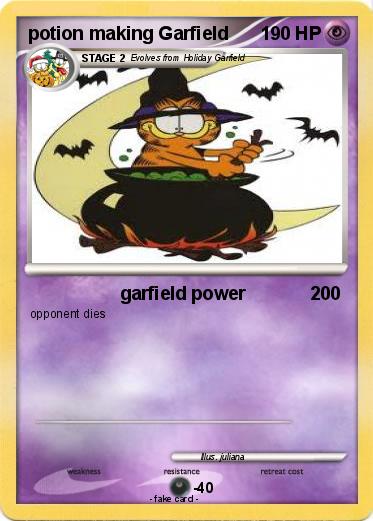 Pokemon potion making Garfield