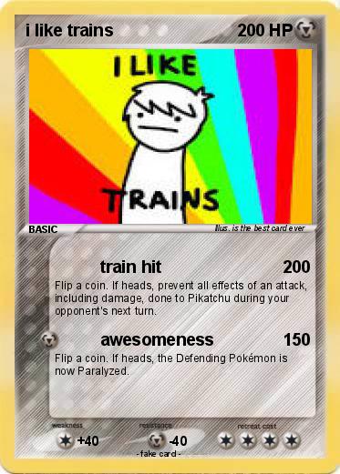 Pokemon i like trains