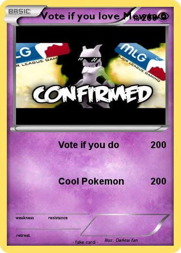 Pokemon Vote if you love Mewtwo