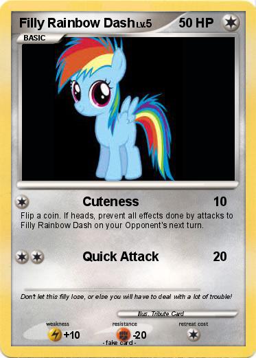 Pokemon Filly Rainbow Dash