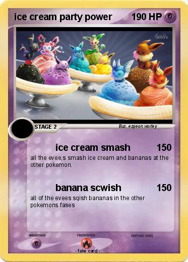 Pokemon ice cream party power