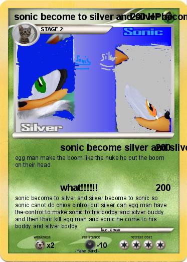 Pokemon sonic become to silver and silver become to sonic
