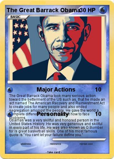 Pokemon The Great Barrack Obama
