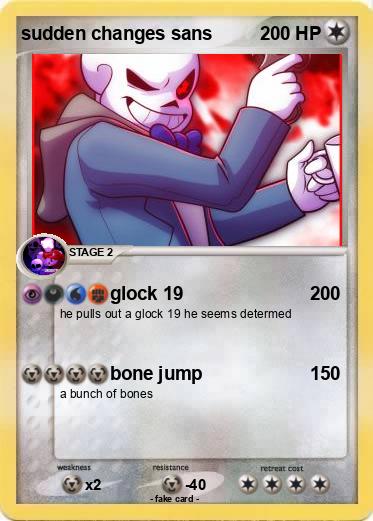 Pokemon sudden changes sans