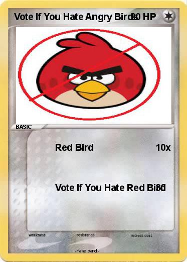 Pokemon Vote If You Hate Angry Birds