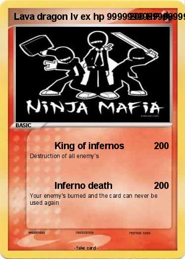 Pokemon Lava dragon lv ex hp 9999999999999999999999999999
