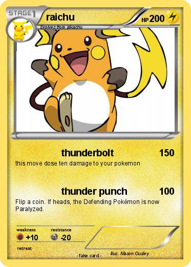 Pokemon raichu