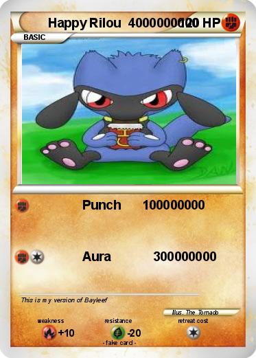 Pokemon Happy Rilou  4000000000