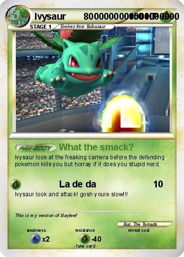 Pokemon Ivysaur       8000000000000000000