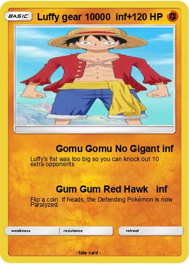 Pokemon Luffy gear 10000  inf+