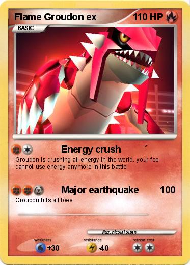 Pokemon Flame Groudon ex
