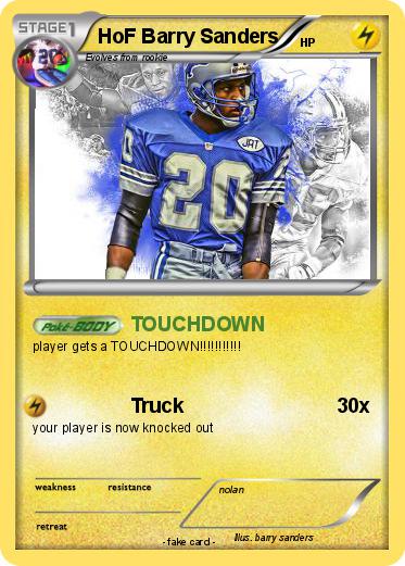 Pokemon HoF Barry Sanders
