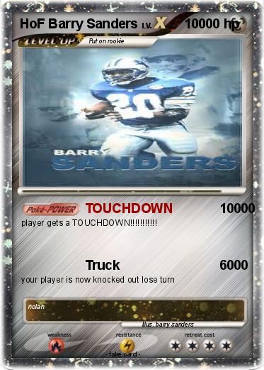 Pokemon HoF Barry Sanders