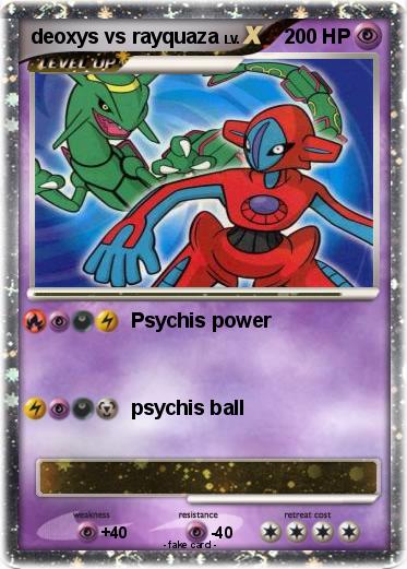 Pokemon deoxys vs rayquaza