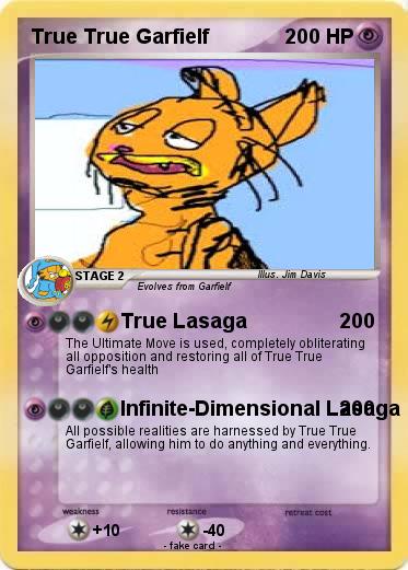 Pokemon True True Garfielf