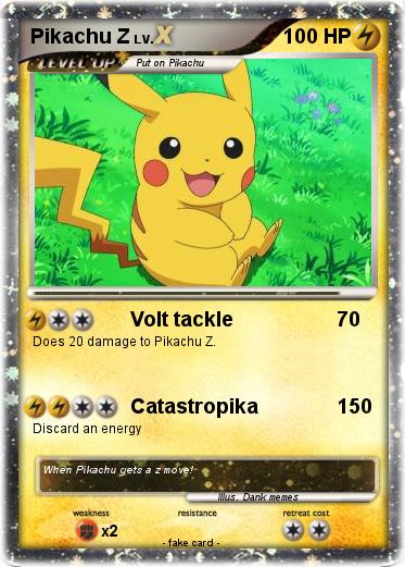 Pokemon Pikachu Z