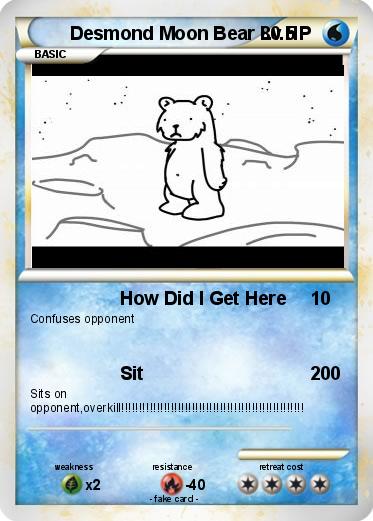 Pokemon Desmond Moon Bear Lv.5