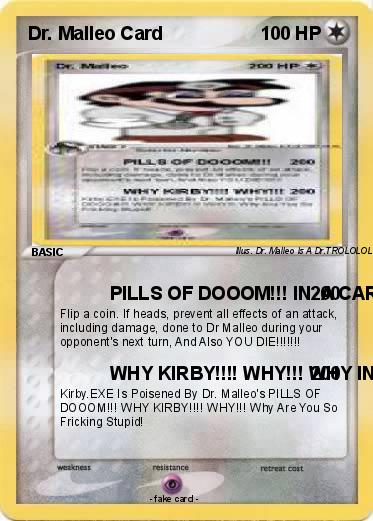 Pokemon Dr. Malleo Card