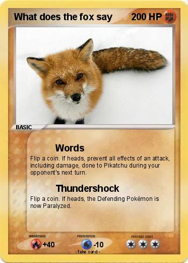 Pokemon What does the fox say